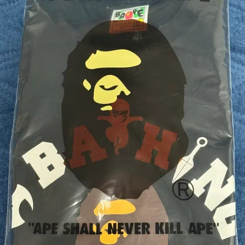 [BUNJANG] BAPE Black T-Shirt 2XL / BAPE 베이프 블랙 반팔 티셔츠 2XL