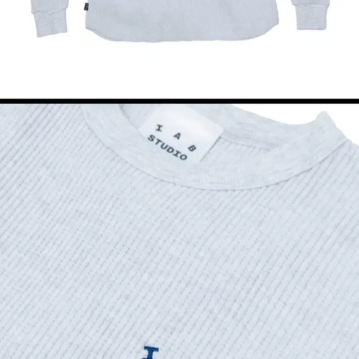[BUNJANG] IAB Studio Waffle Long Sleeve Light Grey L / L 아이앱스튜디오 와플 롱슬리브 라이트그레이