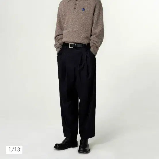 [BUNJANG] ADERERROR BL Tag Knit Beige / 아더에러 BL 태그 니트 베이지