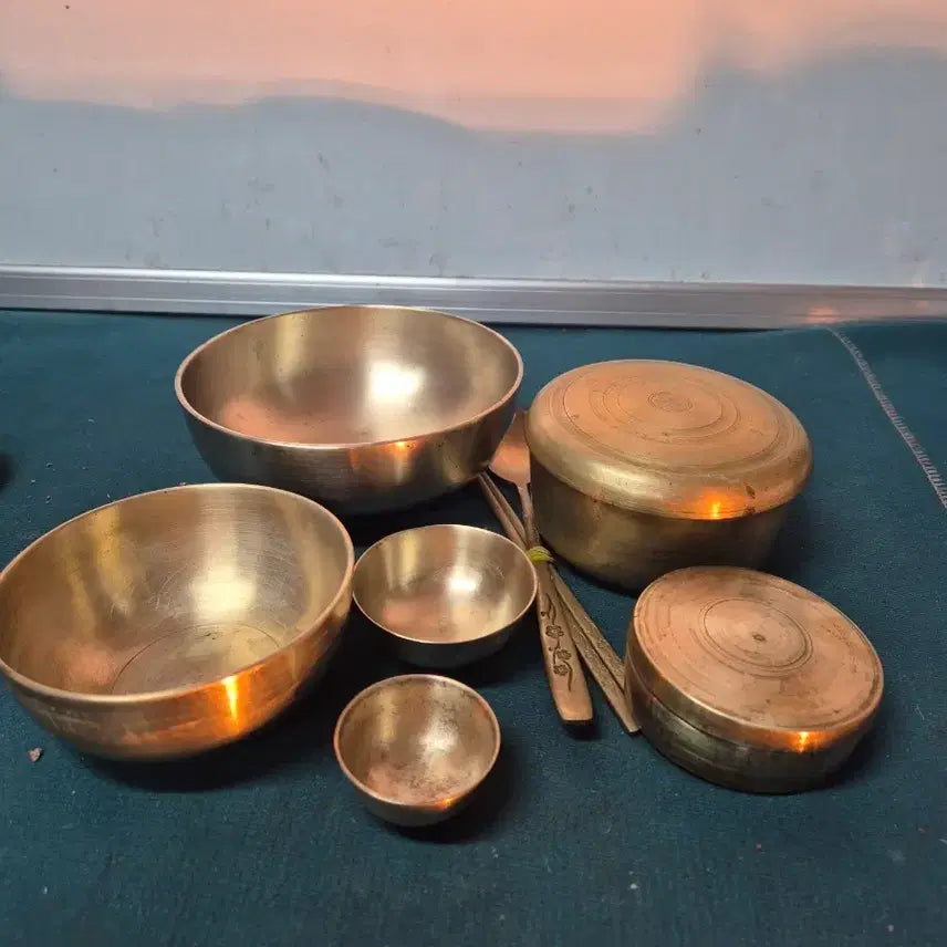 [BUNJANG] Vintage Brassware 10-Piece Set / 옛날놋식기10p