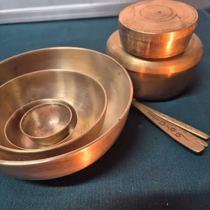 [BUNJANG] Vintage Brassware 10-Piece Set / 옛날놋식기10p