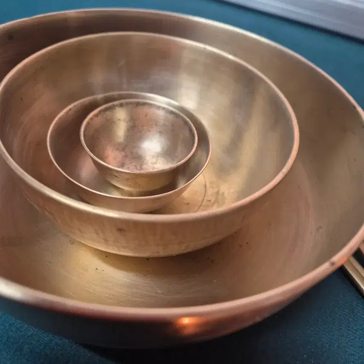 [BUNJANG] Vintage Brassware 10-Piece Set / 옛날놋식기10p