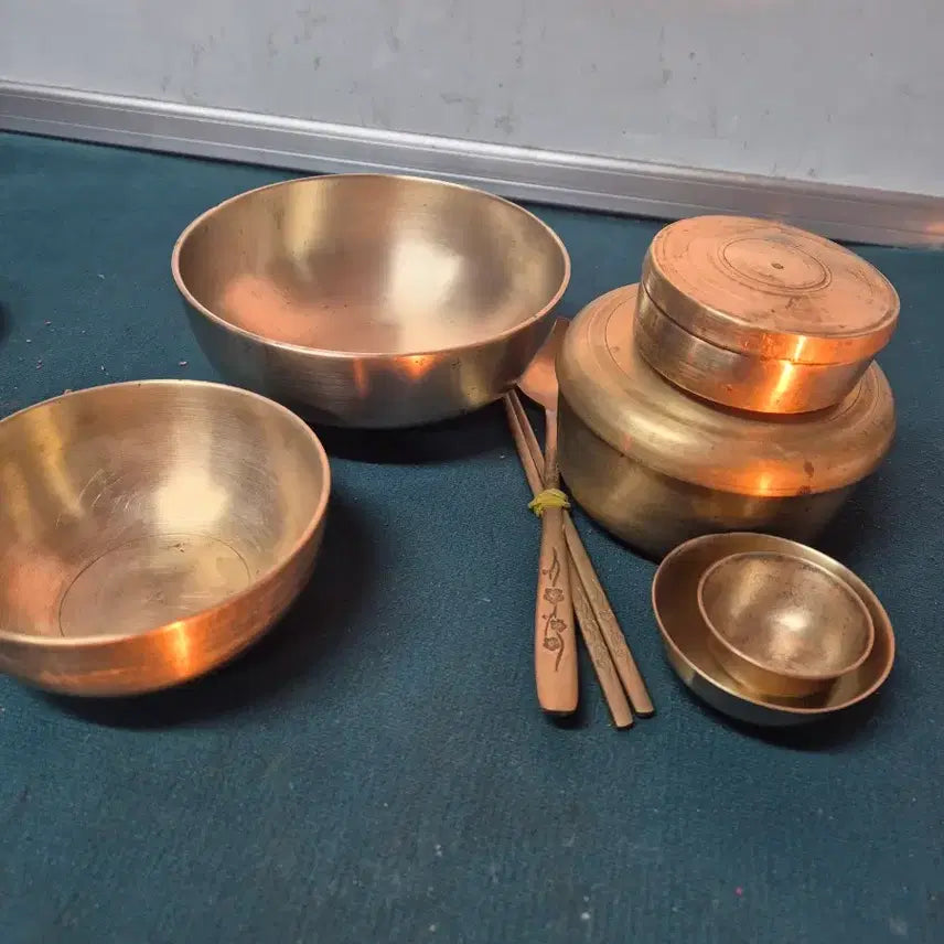 [BUNJANG] Vintage Brassware 10-Piece Set / 옛날놋식기10p