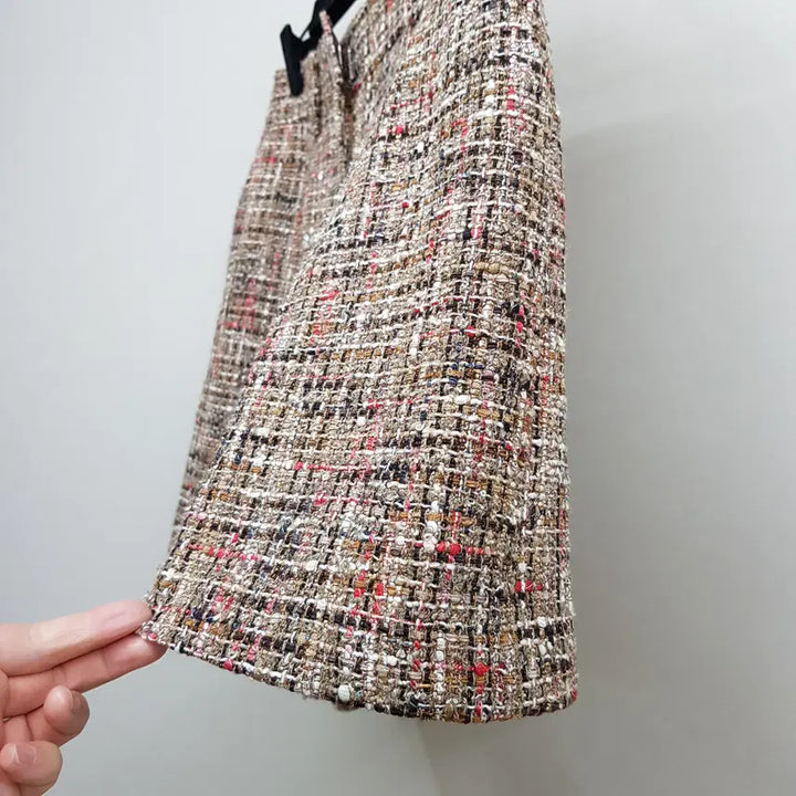 [BUNJANG] TIME Tweed Shorts (2023) - Brown Mix / 한섬 타임 2023 트위드 쇼츠 67-98사이즈