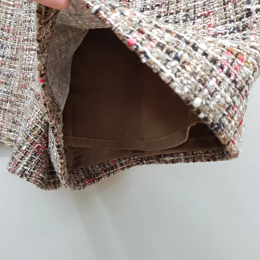 [BUNJANG] TIME Tweed Shorts (2023) - Brown Mix / 한섬 타임 2023 트위드 쇼츠 67-98사이즈