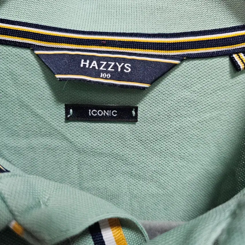 [BUNJANG] Hazzys Mint Green Short Sleeve Polo Shirt / 헤지스 민트색 반팔 폴로티