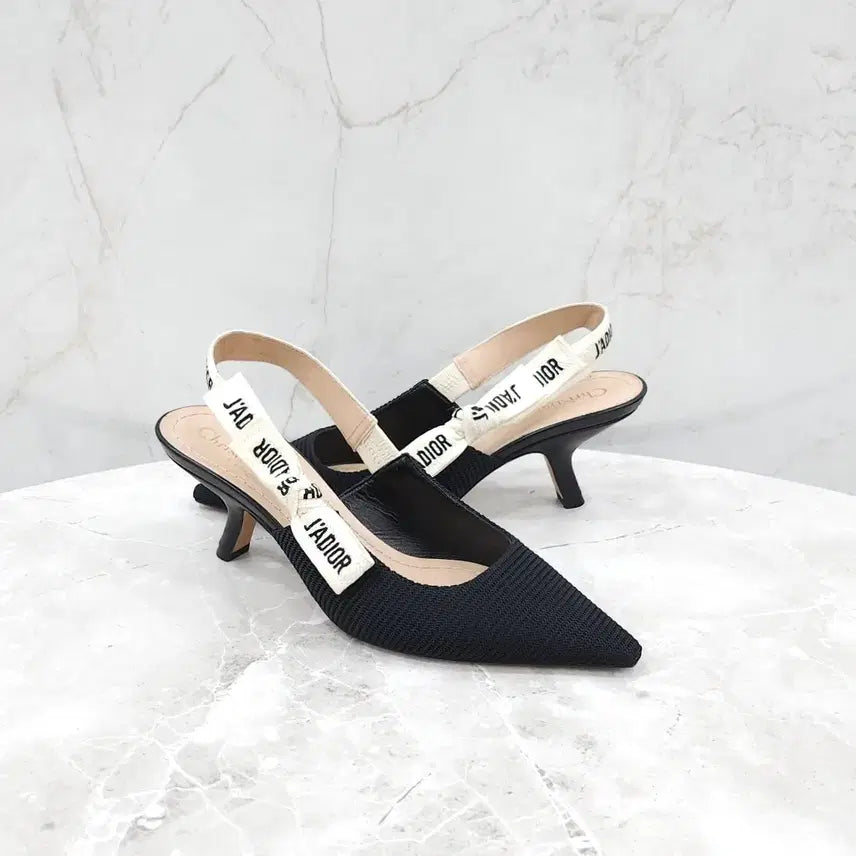 [BUNJANG] Dior J'Adior Slingback Pumps Heel / 34.5 / 디올 블랙 자디올 슬링백 펌프스 힐 KDC200TFL