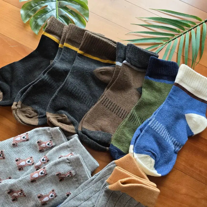 [BUNJANG] Unisex Socks 10-Pair Set - New / 면 양말 10족 세트- New