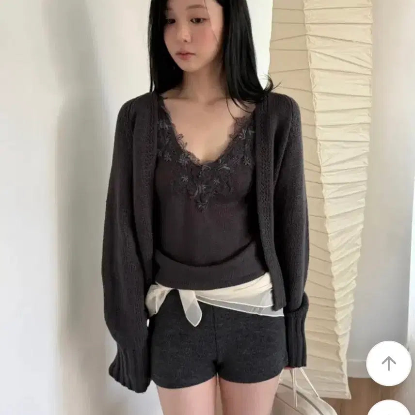 [BUNJANG] UNI Monica Lace Cami Cardigan / (새상품)유이니 Monica lace cami cardigan