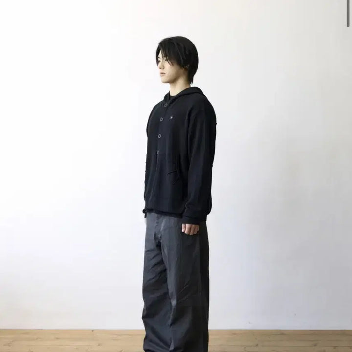 [BUNJANG] The Coldest Moment Waffle Hooded Crop Jacket S / 더콜디스트모먼트 와플 후디드 크롭자켓 s