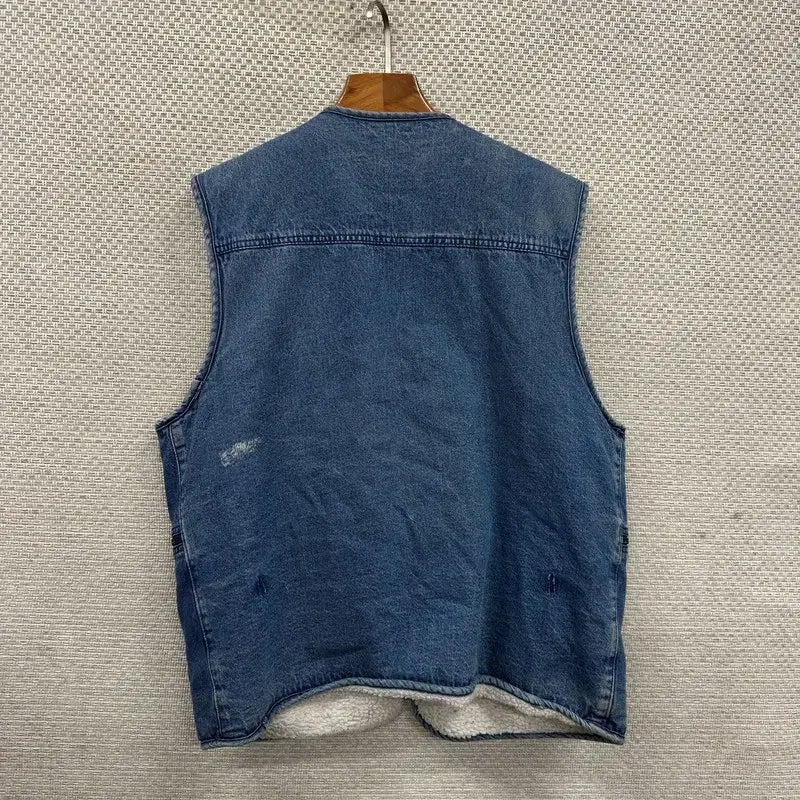 [BUNJANG] Vintage Denim Vest / 빈티지 양털안감 데님 청조끼 105 M12710