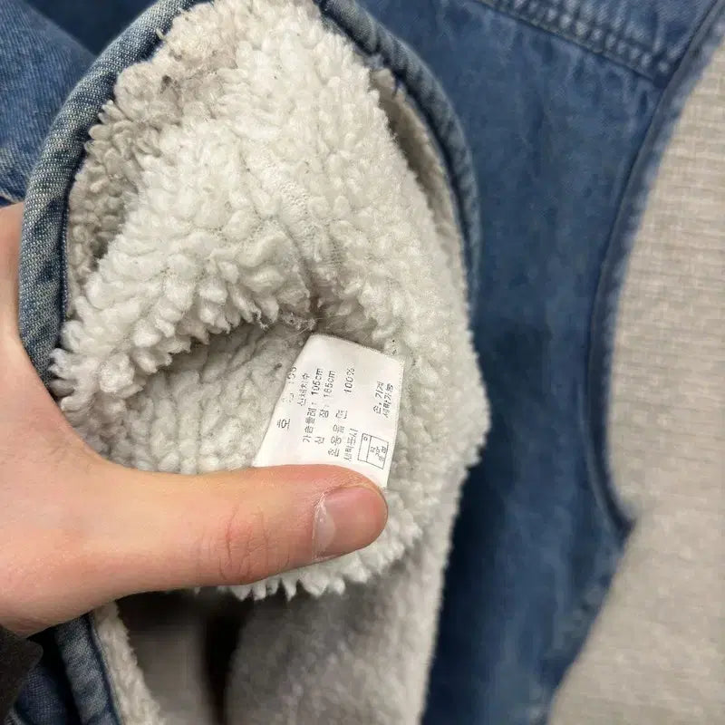 [BUNJANG] Vintage Denim Vest / 빈티지 양털안감 데님 청조끼 105 M12710
