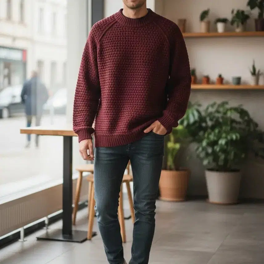 [BUNJANG] Native Youth Textured Knit Sweater - XL / 영국 네이티브유스 텍스쳐드 니트 스웨터 XL