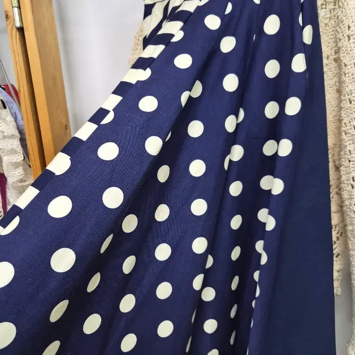 [BUNJANG] ZARA Crochet Knit Top & BLANK Dot Stripe Skirt / 자라 크로쉐 니트. blank 도트 스트라이프 스커트