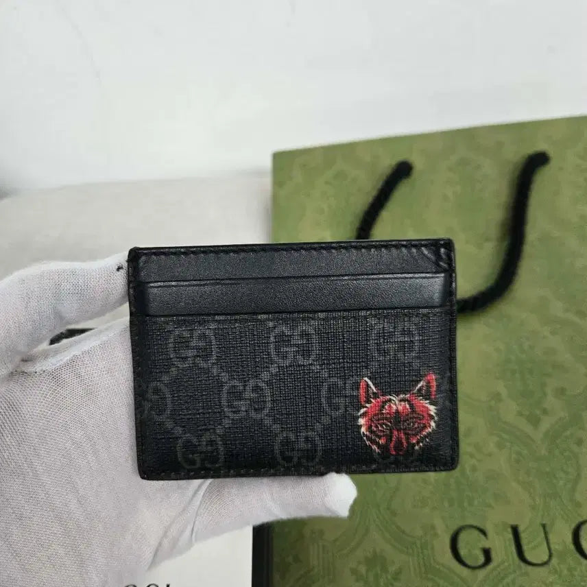 [BUNJANG] Gucci Red Wolf Card Wallet / [정품] 구찌 레드 울프 카드지갑