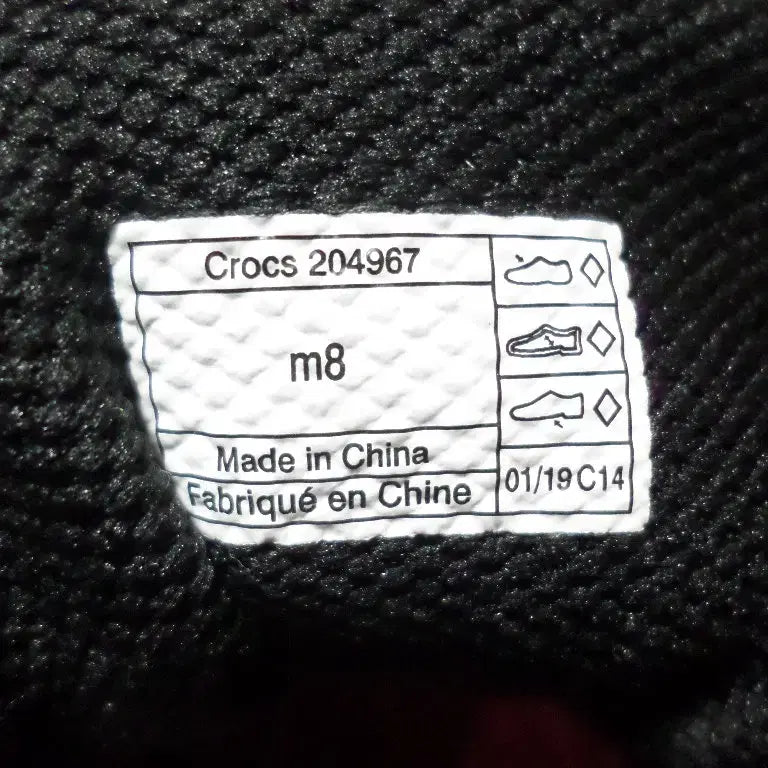 [SOLD OUT] 후루룩구제 260 크록스 라이트라이드 페이서 블랙 운동화 중고 신발