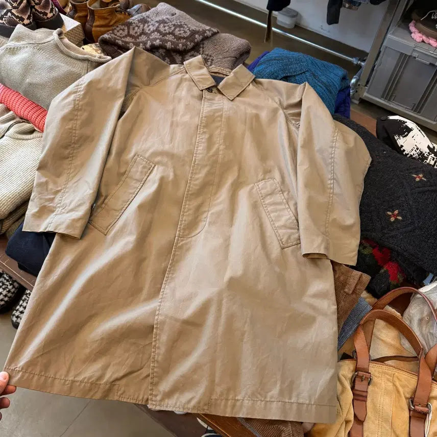 [BUNJANG] BEAMS PLUS Khaki Brown Mac Coat / 빔즈 플러스 카키 브라운 맥코트 M L