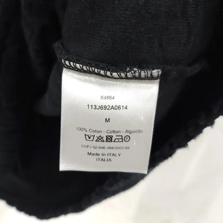 [SOLD OUT] L / 디올 블랙 오블리크 테리 반팔 티셔츠 113J692A0614