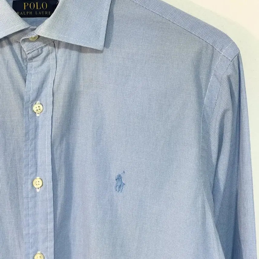 [BUNJANG] Polo Pony Checkered Shirt / 폴로 체크패턴 포니 셔츠