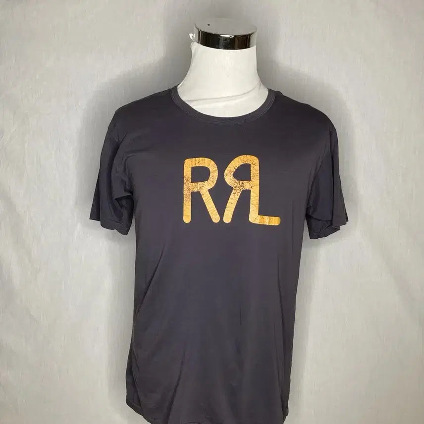 [BUNJANG] RRL Logo Jersey T-shirt Black L / RRL 더블알엘 로고 저지 티셔츠 블랙