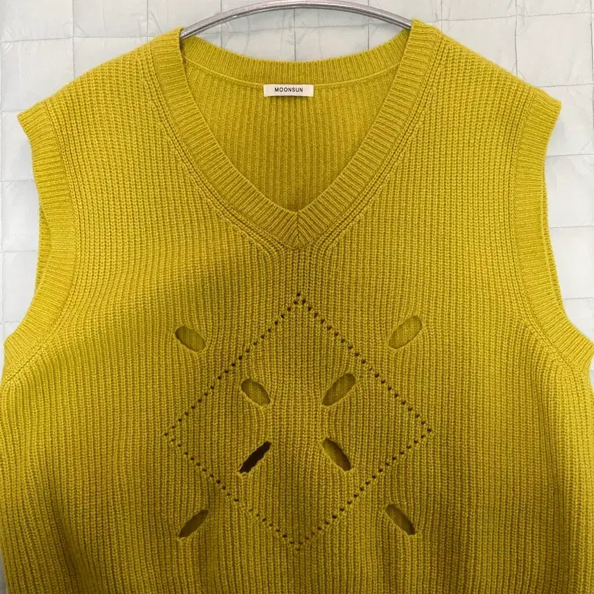 [BUNJANG] Moon Seon Knit Top / 문선 반팔니트