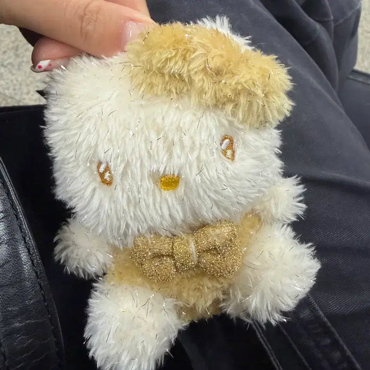 [BUNJANG] Sanrio Hello Kitty Glitter Keyring / 산리오 정품 글리터 키티 키링 골드