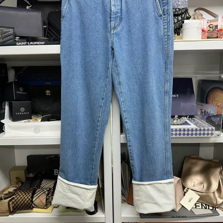 [BUNJANG] LOEWE Rolled-Up Denim Pants / [ LOEWE ] 로에베 롤업 데님 팬츠