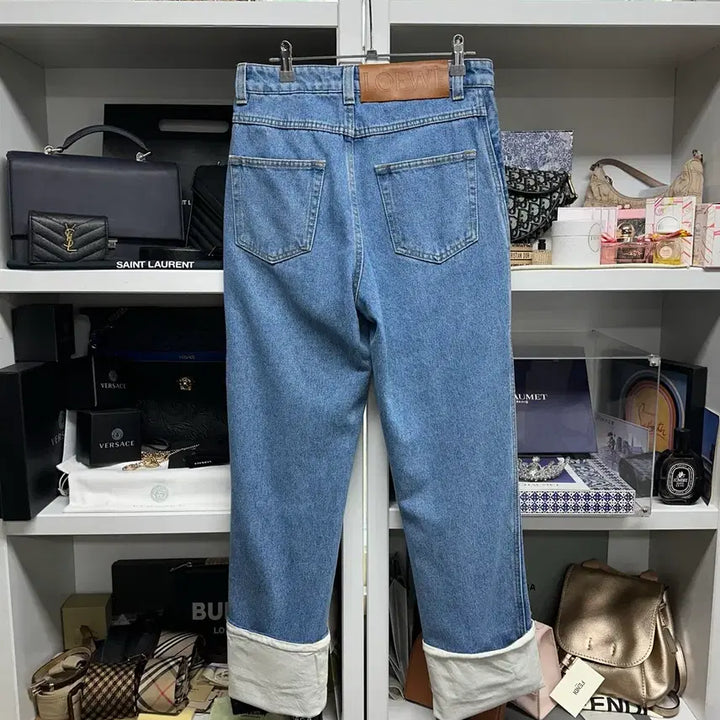 [BUNJANG] LOEWE Rolled-Up Denim Pants / [ LOEWE ] 로에베 롤업 데님 팬츠