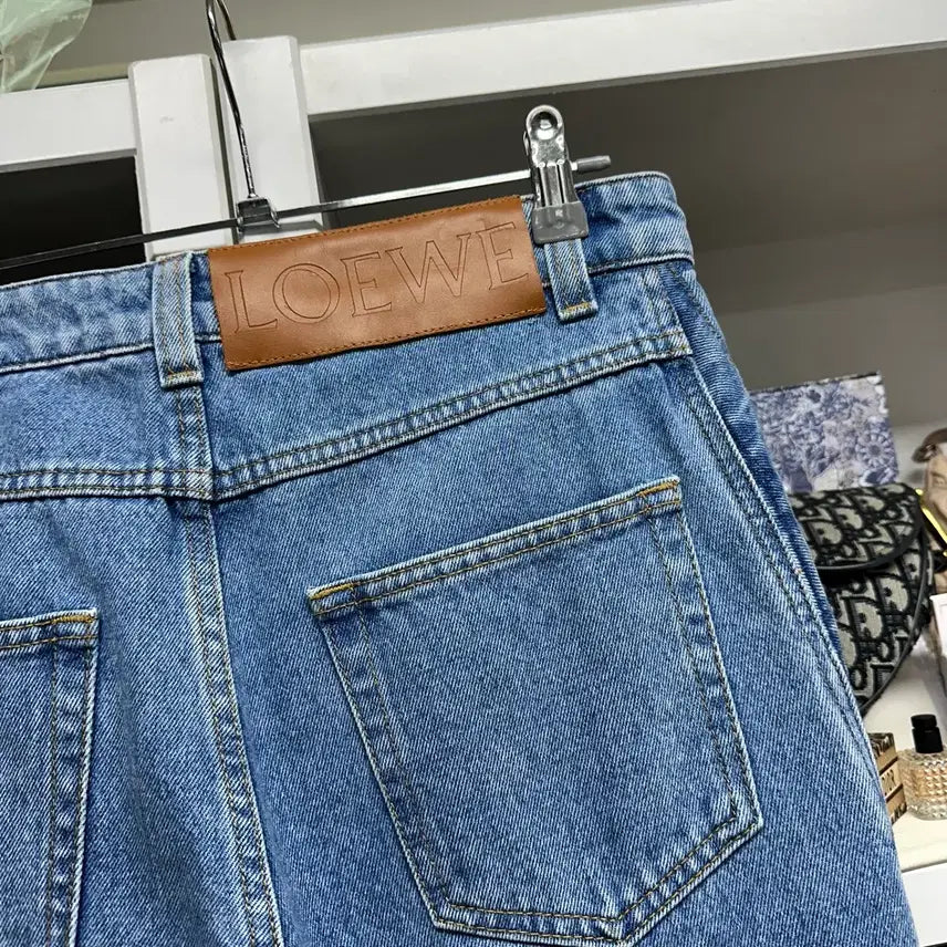 [BUNJANG] LOEWE Rolled-Up Denim Pants / [ LOEWE ] 로에베 롤업 데님 팬츠