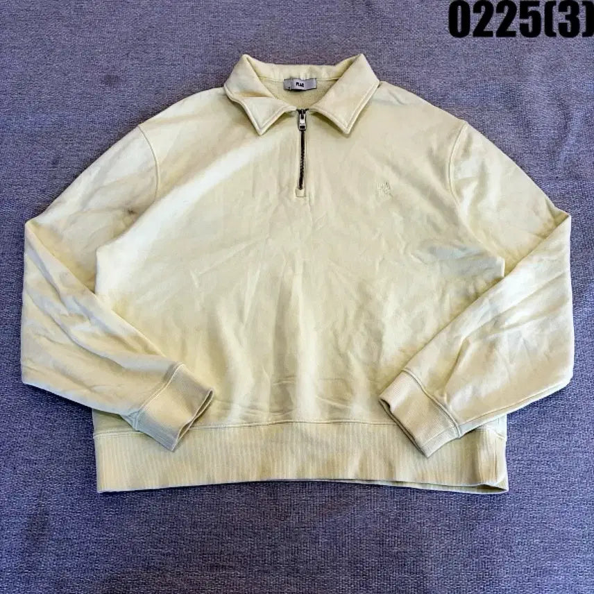 [BUNJANG] L Half Zip-Up Sweatshirt / L 플랙 카라 하프집업 맨투맨 티셔츠 0225(3)