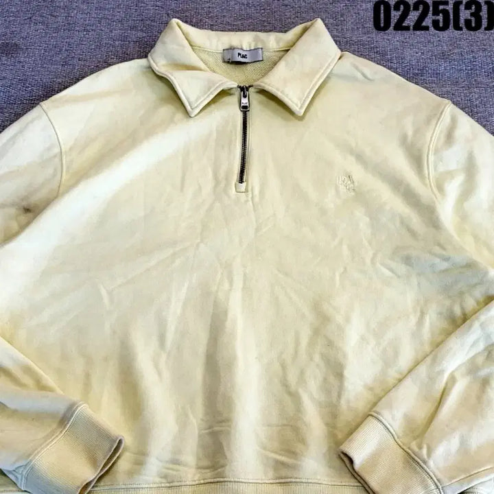 [BUNJANG] L Half Zip-Up Sweatshirt / L 플랙 카라 하프집업 맨투맨 티셔츠 0225(3)