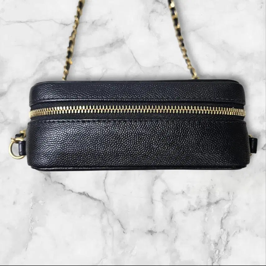 [BUNJANG] Chanel Vanity Crossbody Bag / 샤넬 블랙 캐비어 베니티 크로스백
