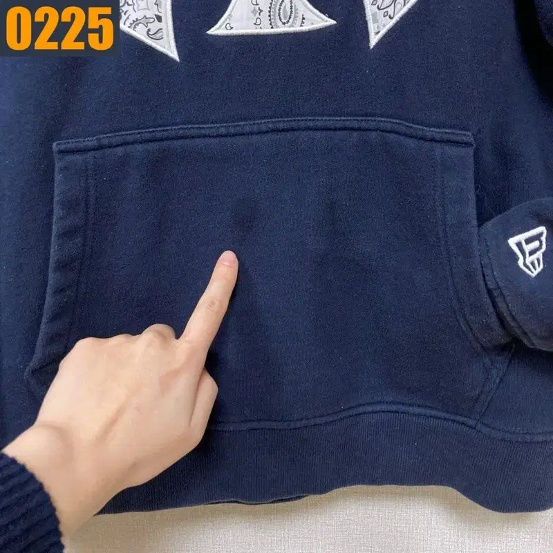 [BUNJANG] MLB Big Logo Hoodie / 95 MLB 엠엘비 빅로고 후드 티셔츠