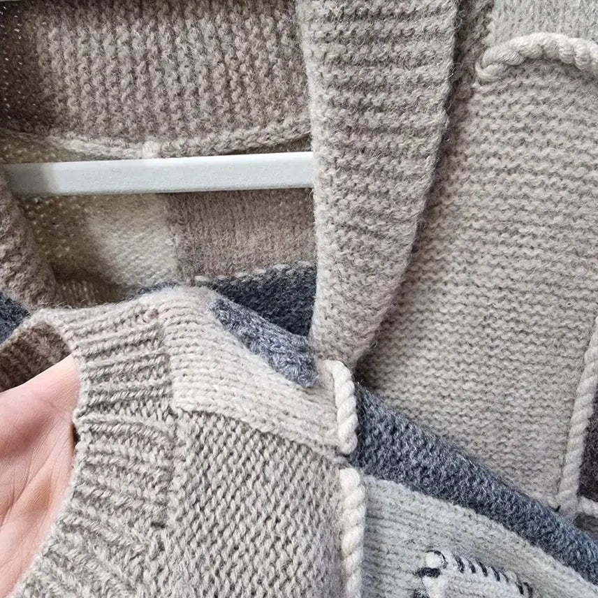 [BUNJANG] Vintage Patchwork Knit Vest / 빈티지 패치워크 모리걸 니트 조끼