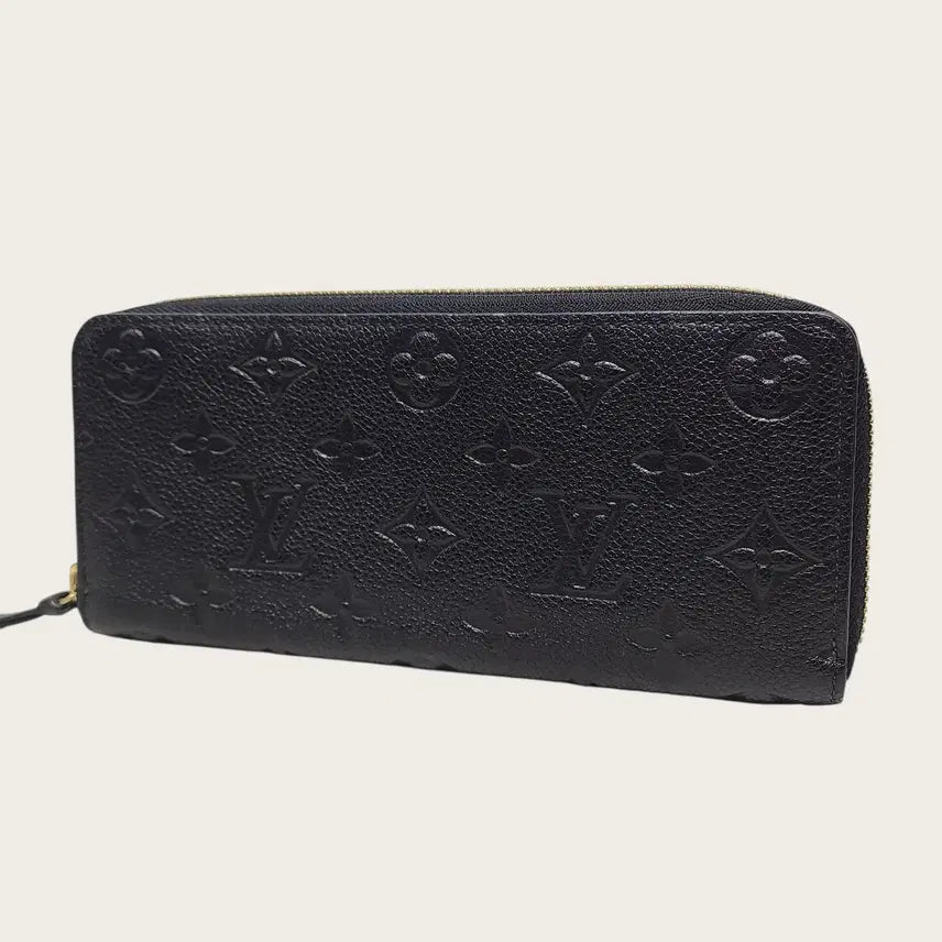 [BUNJANG] Louis Vuitton Black Monogram Empreinte Zippy Wallet Long / 루이비통 블랙 모노그램 앙프렝뜨 지퍼 월릿 장지갑