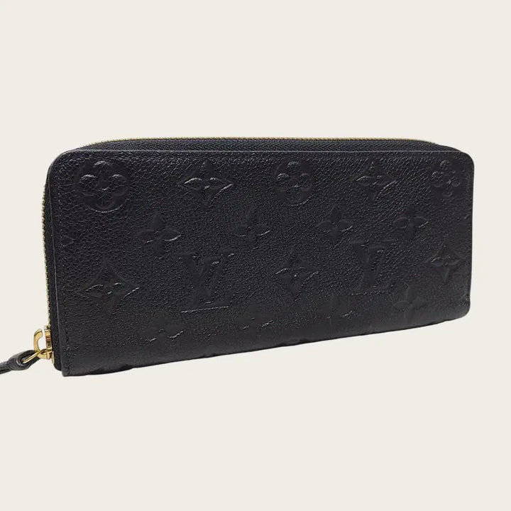 [BUNJANG] Louis Vuitton Black Monogram Empreinte Zippy Wallet Long / 루이비통 블랙 모노그램 앙프렝뜨 지퍼 월릿 장지갑