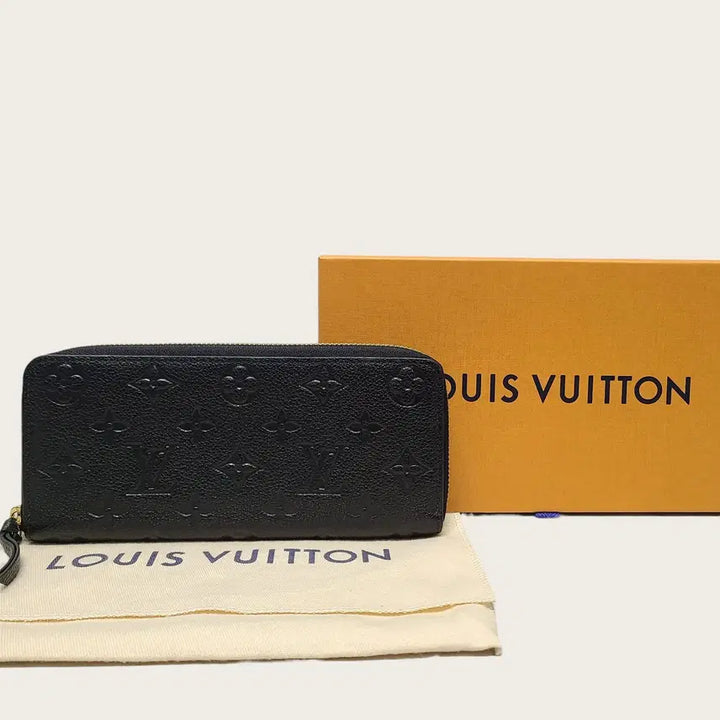 [BUNJANG] Louis Vuitton Black Monogram Empreinte Zippy Wallet Long / 루이비통 블랙 모노그램 앙프렝뜨 지퍼 월릿 장지갑