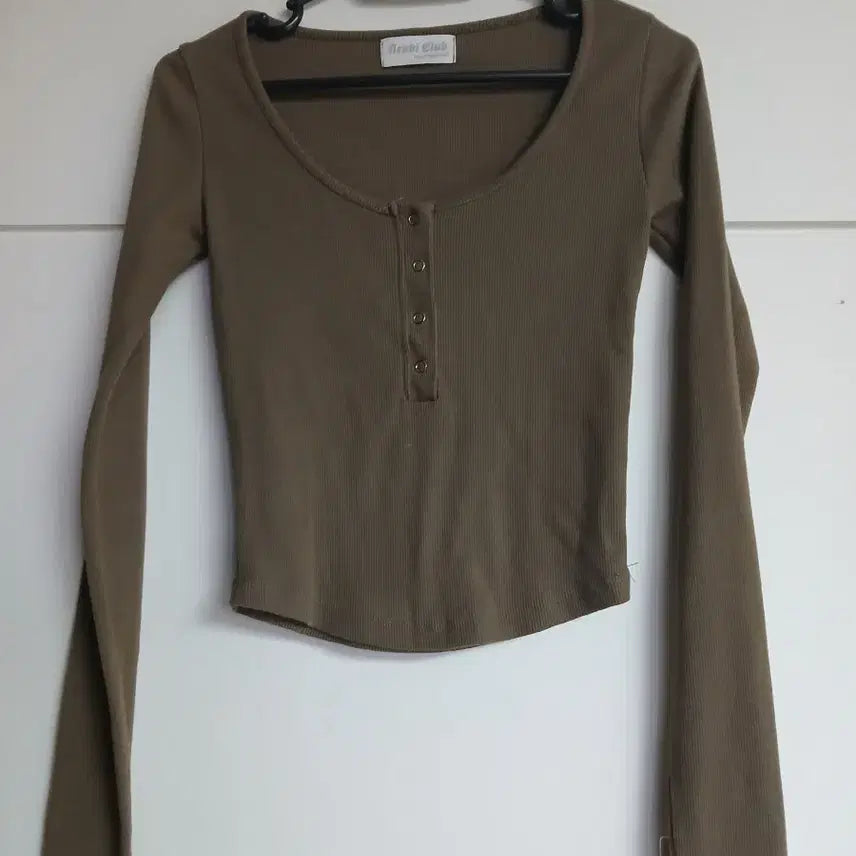 [BUNJANG] Acubi Club Ribbed Long Sleeve Shirt S / Acubi Club 골지 티셔츠 s