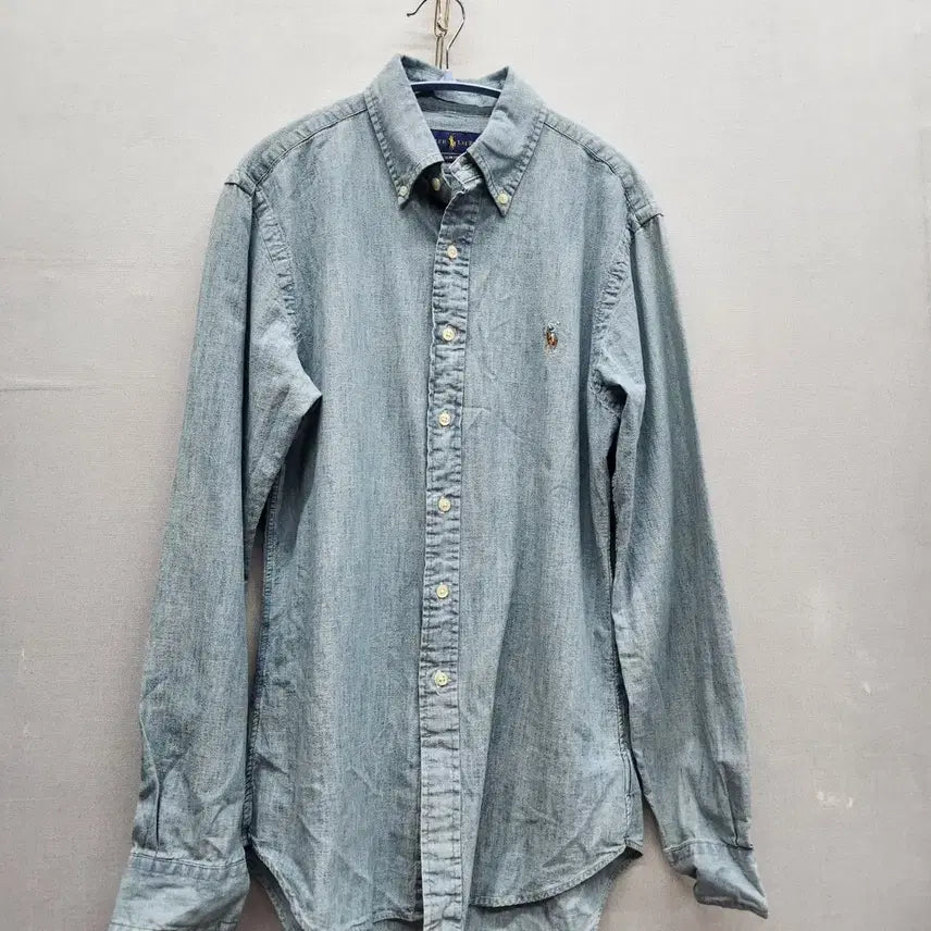 [SOLD OUT] 폴로랄프로렌 멀티포니 코튼 연청 데님 셔츠 M(M) 남여공용
