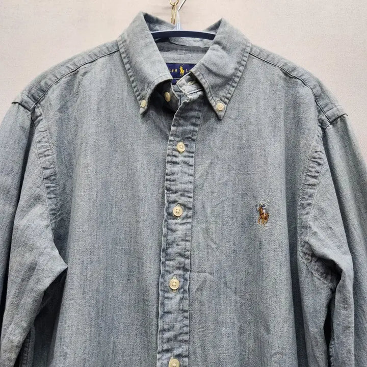 [SOLD OUT] 폴로랄프로렌 멀티포니 코튼 연청 데님 셔츠 M(M) 남여공용