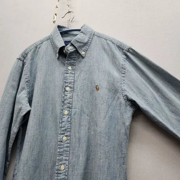 [SOLD OUT] 폴로랄프로렌 멀티포니 코튼 연청 데님 셔츠 M(M) 남여공용