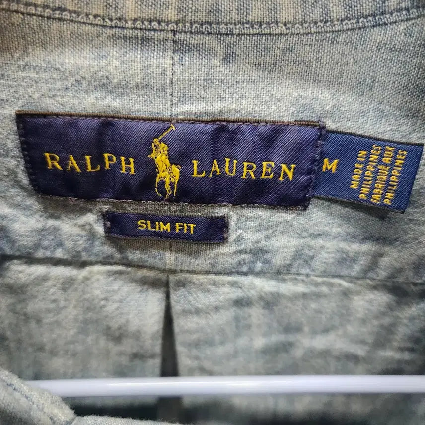 [SOLD OUT] 폴로랄프로렌 멀티포니 코튼 연청 데님 셔츠 M(M) 남여공용