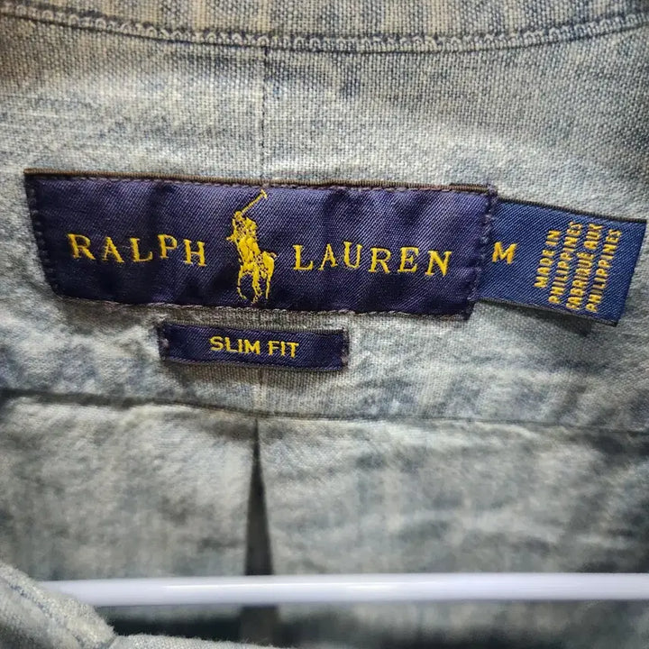 [SOLD OUT] 폴로랄프로렌 멀티포니 코튼 연청 데님 셔츠 M(M) 남여공용