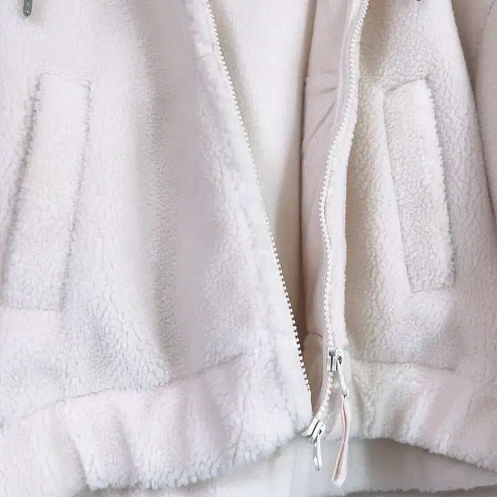 [BUNJANG] SPAO Cropped Fleece Hoodie S / 스파오 크롭 양털 후드 집업 S