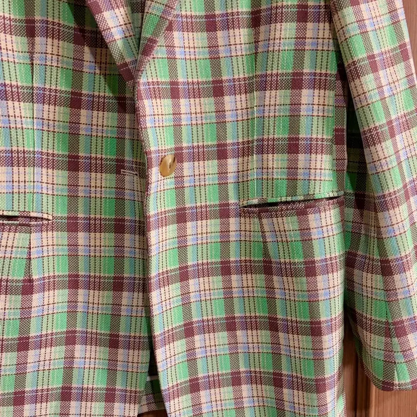 [BUNJANG] SYSTEM Pleated Spring Jacket Coat / 시스템 체크 플리드 봄 자켓 코트 SYSTEM 여자