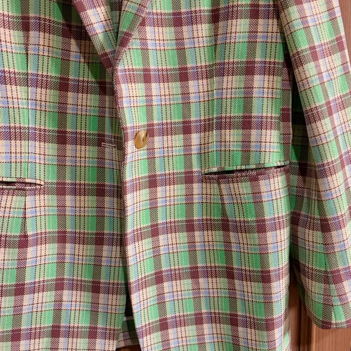 [BUNJANG] SYSTEM Pleated Spring Jacket Coat / 시스템 체크 플리드 봄 자켓 코트 SYSTEM 여자