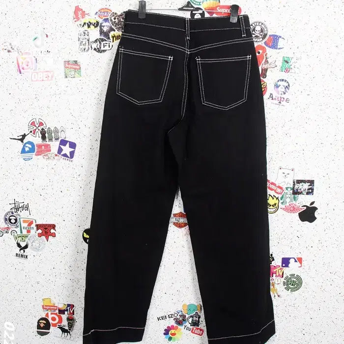 [BUNJANG] BK Stitch Point Pants / 여성S/ 편안 스티치 포인트 팬츠 바지 BK