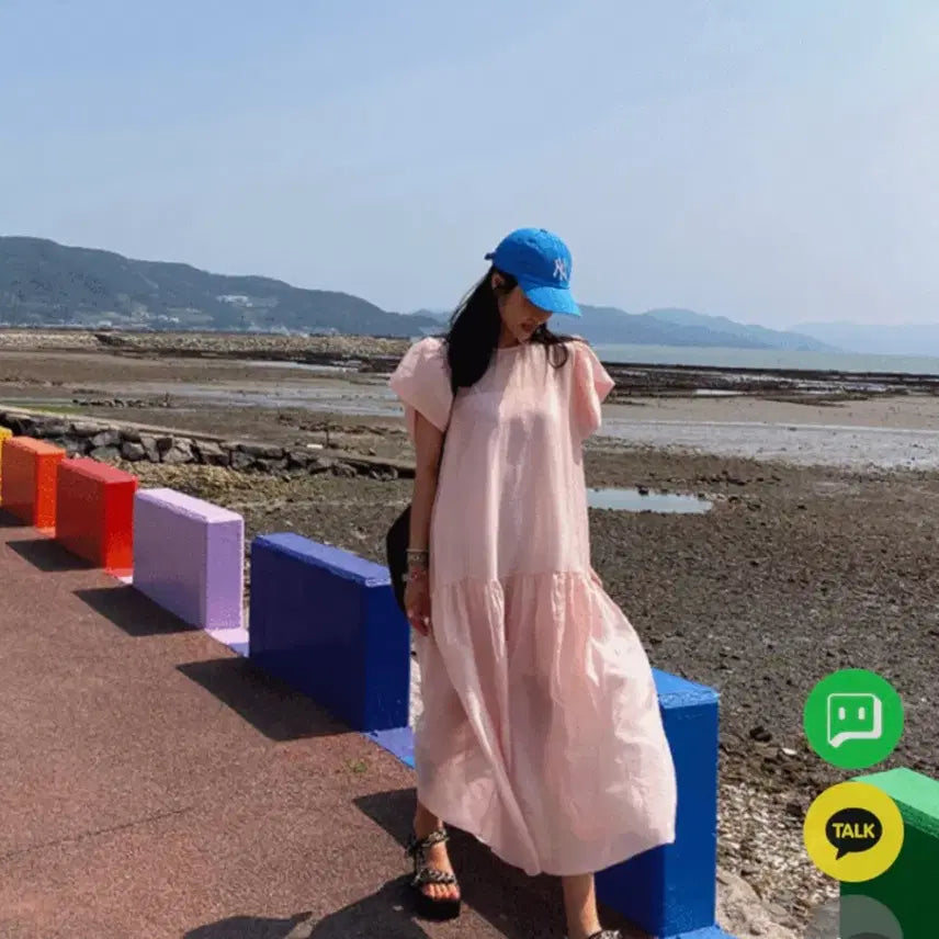 [BUNJANG] Maymay Pink Dress / 메이메이 핑크 원피스