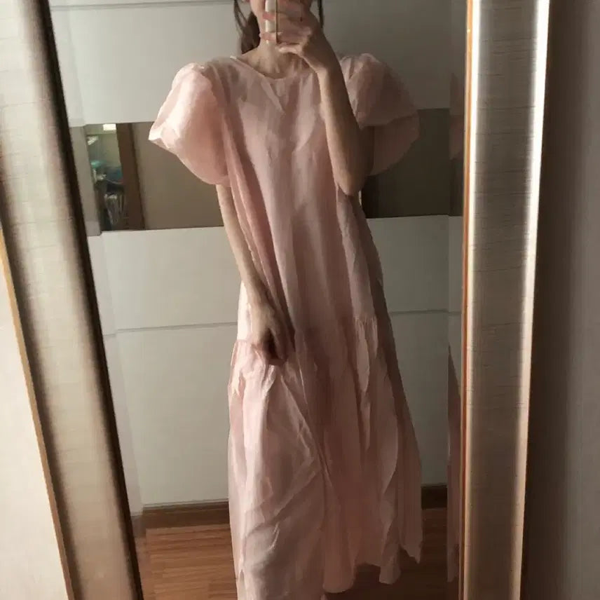 [BUNJANG] Maymay Pink Dress / 메이메이 핑크 원피스