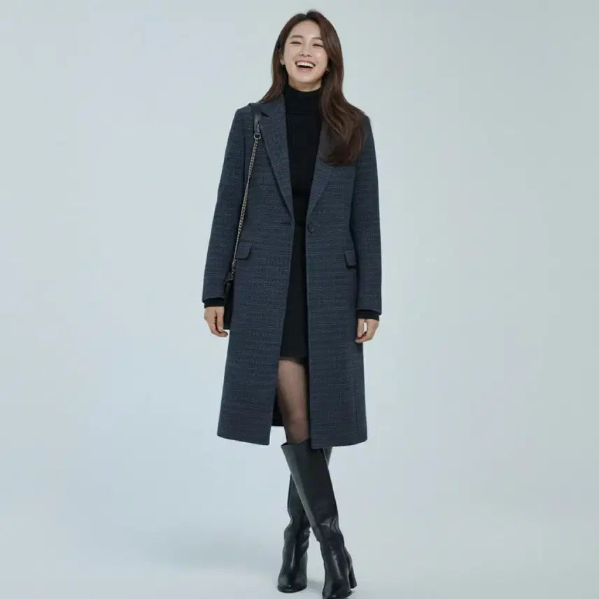 [BUNJANG] Club Monaco Cashmere & Alpaca Blend Check Coat / [새상품]*드뎌꺼낸*봄06*클럽모나코 캐시미어&알파카 혼방 체크 코트